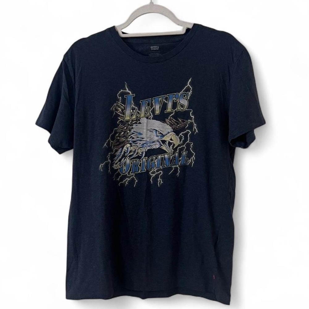 Levi's Dark Grey Graphic Eagle Lightening T-Shirt